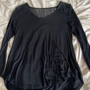 black flowy long sleeve